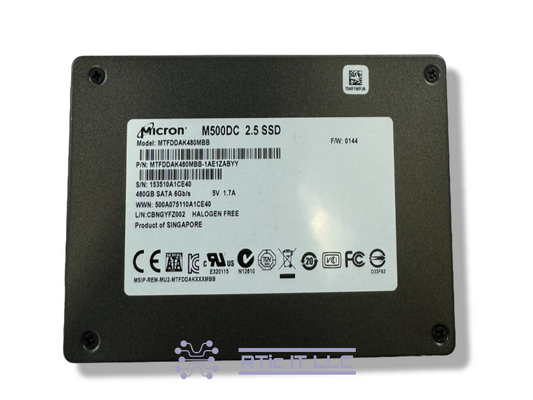 Micron M500DC 480GB Internal 2.5" (MTFDDAK480MBB-1AE1ZA) Solid State Drive